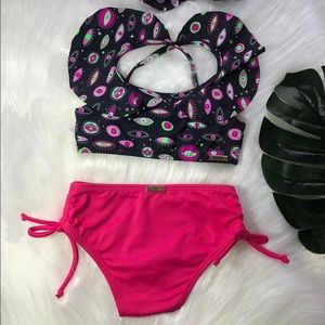 Evil eyes two piece bikini